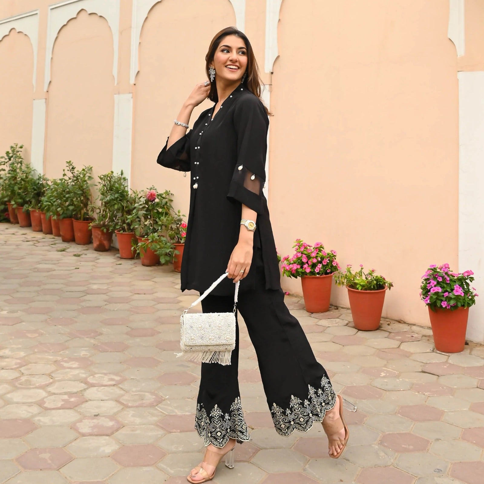 Rayon Embroidered Co-Ord Set
