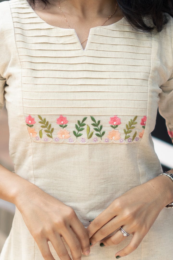 South Cotton Co-Ord Set with Embroidery & Printex Detailing